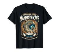 Insignia Vintage de Explorador del Parque Nacional Mammoth Cave de Kentucky Camiseta