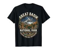 Insignia Vintage de la Noche Estrellada del Parque Nacional de la Gran Cuenca N Camiseta