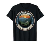 Insignia Vintage de Las montañas Blue Ridge del Parque Nacional Shenandoah Camiseta