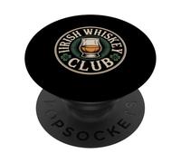Insignia Vintage del Irish Whiskey Club, Amante del Whisky PopSockets PopGrip Adhesivo