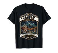Insignia Vintage del Parque Nacional de la Gran Cuenca Wheeler Peak Nevada Camiseta