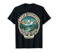 Insignia Vintage del Parque Nacional North Cascades de Washington Camiseta