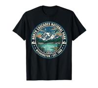 Insignia Vintage del Parque Nacional North Cascades de Washington Camiseta