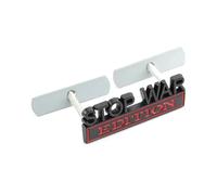 Insignia y Emblema de Metal 3D for Coche, edición Stop War, Rejilla, brújula, Patriota y Renegado.(Stop War Grille)