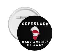 Insignias con el lema "Make America Go Away" para sombreros, mochilas y ropa (5 unidades, tamaño L)
