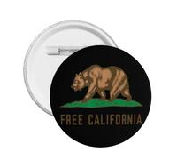 Insignias con el lema "Make California Great Again" (Hagamos que California vuelva a ser grande) para sombreros, mochilas y ropa (5 unidades, tamaño S)
