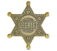 Insignias de Sheriff, Broche con Insignia de Sheriff Vintage, Insignia de Sheriff Vaquero, para Accesorios de Disfraces de Fiesta de Juegos de rol de Halloween (A)