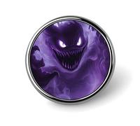 Insignias metálicas de entidades oscuras y espeluznantes, broches redondos de 2,5 cm | Pines de solapa para camisa, mochila, chaqueta, sombrero, abrigo, bolso, ropa, joyería, accesorios, regalos para