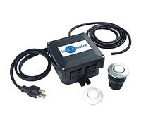 InSinkErator STS-00 - Tapa doble para fregadero (cromado/blanco)