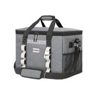 INSMEER Bolsa Térmica Grande Plegable 25L/48L con Aislamiento para el Almuerzo, con abridor de Botellas y Correa de Hombro extraíble, 32/65 Latas para Camping/Exterior/Picnic/Playa