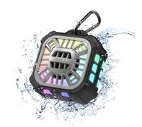 INSMY Altavoz Bluetooth, IPX7 Impermeable, portátil, Altavoz de Ducha, sincronización inalámbrica de más de 100 Altavoces, Graves de Gran Volumen, Tiempo de reproducción de 24 Horas, Flotante, Luces