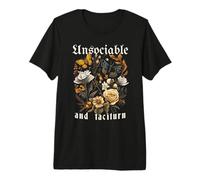 INSOCIABLE Y TACITURNA Jane Austen Orgullo & Prejuicio Meme Camiseta Premium