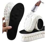 Insoles - Pure Comfort In Every Step Material Suave Y Skin-Friendly, Amortiguación 4d Anti-Impacto (Negro,41/42)