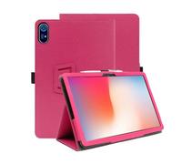 INSOLKIDON Compatible con Acer Iconia Tab p11 11-Inch Tablet Funda Protectora de Cuero Bumper Protección Carcasa con Soporte Función, Auto-Sueño/Activación Funda Plegable (Rosa)
