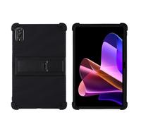 INSOLKIDON Compatible con Black-View Mega 2 12-Inch PU Tablet Funda Protectora de Cuero Bumper Protección Carcasa con Soporte Función (Black)