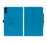 INSOLKIDON Compatible con DOOGEE Tab E3 Pro 13-Inch Tablet Funda Protectora de Cuero Bumper Protección Carcasa con Soporte Función, Auto-Sueño/Activación Funda Plegable (Azul)