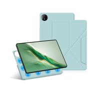 INSOLKIDON Compatible con Honor MagicPad 2 12.3-Inch Tablet Funda Protectora de Cuero Bumper Protección Carcasa con Soporte Función, Auto-Sueño/Activación Funda Plegable (Light Blue)