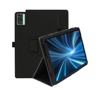 INSOLKIDON Compatible con Oukitel OT5 12 Inch Tablet Funda Protectora de Cuero Bumper Protección Carcasa con Soporte Función, Auto-Sueño/Activación Funda Plegable (Negro)