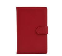 INSOLKIDON Compatible con Pocketbook Touch 622/623/Sony Ebook Prs-T2 Tablet Funda Protectora de Cuero Bumper Protección Carcasa Auto-Sueño/Activación Funda Plegable (Rojo)