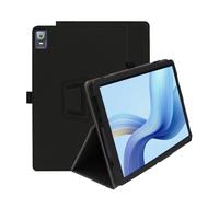 INSOLKIDON Compatible con XPPen Magic Drawing 12.2-Inch Tablet Funda Protectora de Cuero Bumper Protección Carcasa con Soporte Función, Auto-Sueño/Activación Funda Plegable (Black)