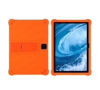 INSOLKIDON Compatible para Acer A312 10.1 Inch Tablet Funda Protectora de Silicona Bumper Protección Carcasa con Soporte Función Funda Protectora con Cobertura Total a Prueba de caídas (Naranja)