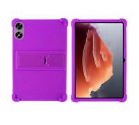 INSOLKIDON Compatible para Frameflow P10-A 10 Inch Tablet Funda Protectora de Cuero Bumper Protección Carcasa con Soporte Función Funda Protectora con Cobertura Total a Prueba de caídas (Morado)