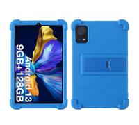 INSOLKIDON Compatible para HEADWOLF FPad 7/3/5/6 8.4 Inch Tablet Funda Protectora de Cuero Bumper Protección Carcasa con Soporte Función (Azul)