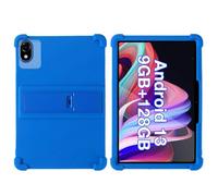 INSOLKIDON Compatible para HNVHNV K10 10 Inch Tablet Funda Protectora de Cuero Bumper Protección Carcasa con Soporte Función Funda Protectora con Cobertura Total a Prueba de caídas (Azul)