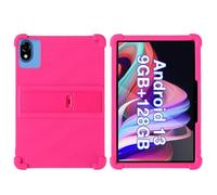 INSOLKIDON Compatible para HNVHNV K10 10 Inch Tablet Funda Protectora de Cuero Bumper Protección Carcasa con Soporte Función Funda Protectora con Cobertura Total a Prueba de caídas (Rosa)