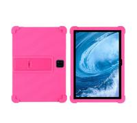 INSOLKIDON Compatible para JJGJ TB02 / QDDQ TBO2 / AWOW TB02/ReIndoo TB02 10.1 Inch Funda Protectora de Silicona Bumper Protección Carcasa con Soporte Función Funda a Prueba de caídas (Rosa)