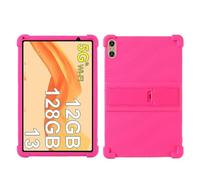INSOLKIDON Compatible para SKYEGG K13 10 Inch Tablet Funda Protectora de Cuero Bumper Protección Carcasa con Soporte Función (Rosa)
