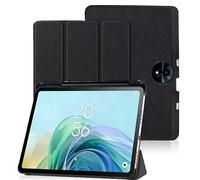 INSOLKIDON Compatible para TCL NXTPAPER 11 Gen 2 11 Inch Tablet Funda Protectora de Cuero Bumper Protección A Prueba de caídas Carcasa con Soporte Función, Auto Sueño Activación Funda (Negro)