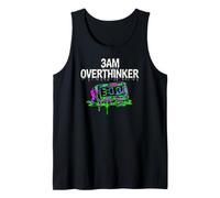 Insomnia 3AM Overthinker Melting Clock Aesthetic Camiseta sin Mangas