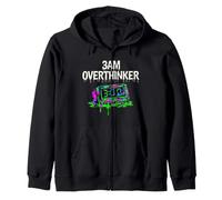 Insomnia 3AM Overthinker Melting Clock Aesthetic Sudadera con Capucha