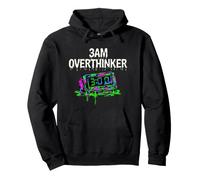 Insomnia 3AM Overthinker Melting Clock Aesthetic Sudadera con Capucha