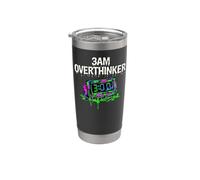 Insomnia 3AM Overthinker Melting Clock Aesthetic Vaso térmico de acero inoxidable de doble pared