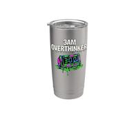 Insomnia 3AM Overthinker Melting Clock Aesthetic Vaso térmico de acero inoxidable de doble pared