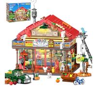 INSOON Landladen - Juego de construcción para Adultos con luz LED, 1709 Unidades, Estilo Vintage, Bloques de sujeción, Arquitectura, Modelo de construcción para Mujeres, Hombres, jóvenes, niños y