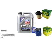 Inspección Filtro Liqui Moly Aceite 5L 10W-40 para Peugeot 106 II 1 1.0i 1.1i
