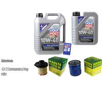Inspección Filtro Liqui Moly Aceite 6L 10W-40 para Peugeot 106 II 1 1.0i 1.1i