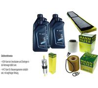 Inspección Set 5L para BMW Aceite Twinpower 5W-30 Mann 3er Touring E91 1er E La