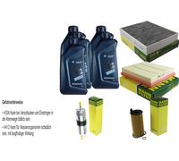 Inspección Set 5L Para BMW Aceite TWINPOWER 5W-30 MANN-FILTER F21 1ER 64030223