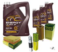 Inspección Set 8L MANNOL 5W-20 para BMW E38 740i iL 730i E31 840i E34 540i