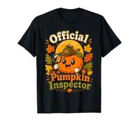 Inspector Oficial de Calabaza Divertido Detective niños pequeños Camiseta