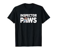 Inspector Patas Gato Detective Misterio Humor Camiseta