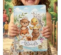 INSPIO XXL Friends: libro de interactivo - 26 páginas + 4 animales y 170 accesorios