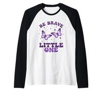Inspira a Be Brave Little One Butterfly Camiseta Manga Raglan
