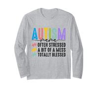 Inspiración de piezas de rompecabezas para concienciar sobre el autismo de Austin Mama Manga Larga