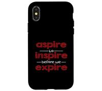 Inspiración Motivacional Aspire to Inspire Before We Expire Carcasa para iPhone X/XS
