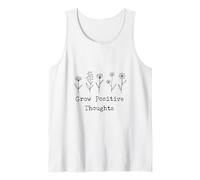 Inspiración Naturaleza Doodles Cultivar Pensamientos Positivos Flores Camiseta sin Mangas